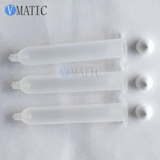 Free Shipping 50cc/ml Japan Type Transparent Glue Dispensing Syringe Barrel With Piston