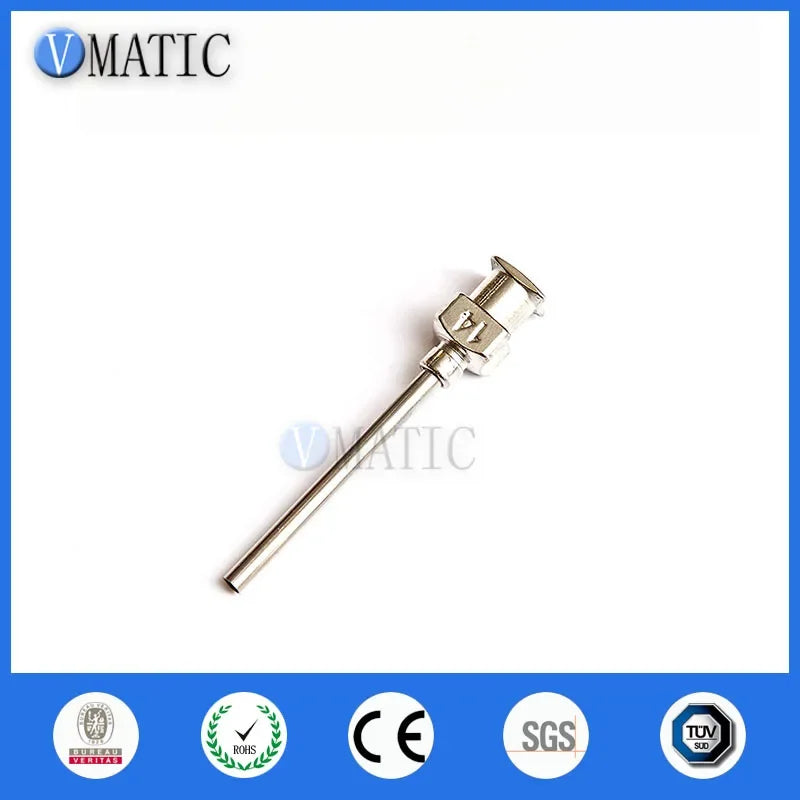 Free Shipping 12Pcs 1 Inch Tip Length 14G Blunt Stainless Steel Dispensing Needles Syringe Needle Tips Glue Dispenser Needle