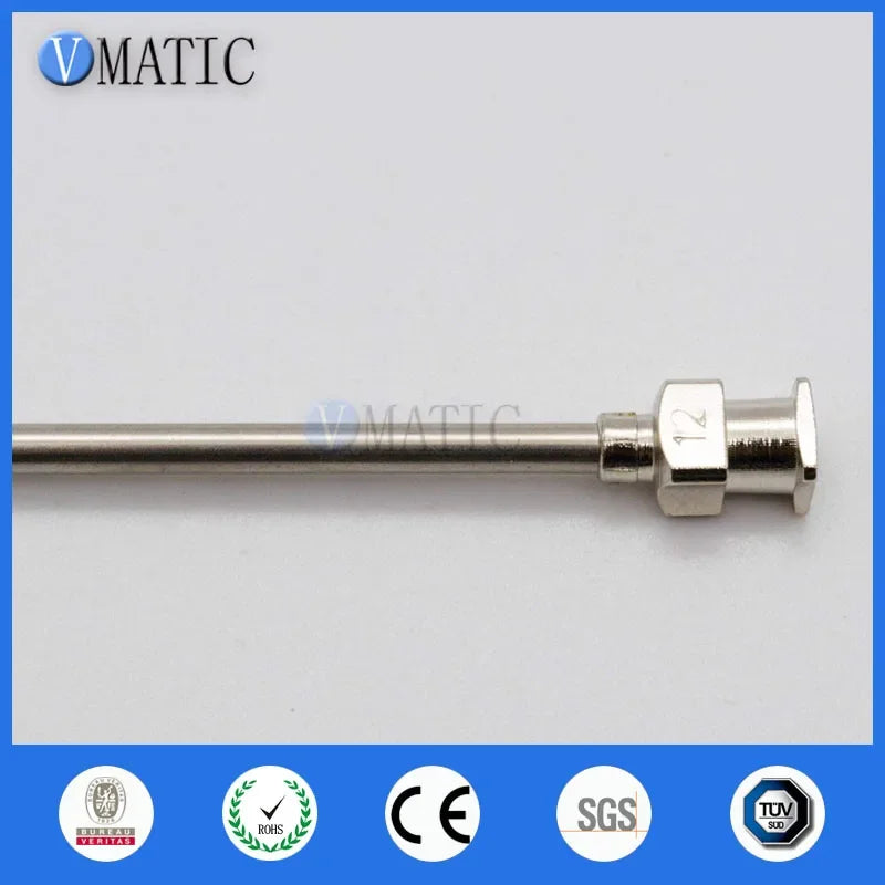 Free Shipping 12Pcs 1 Inch Tip Length 12G Blunt Stainless Steel Dispensing Needles Syringe Needle Tips Glue Dispenser Needle