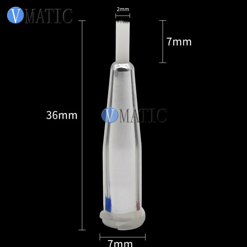 High Quality 27G Dia 2mm White Color Luer Lock Wool Brush For Glue Dispensing