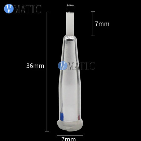 High Quality 27G Dia 2mm White Color Luer Lock Wool Brush For Glue Dispensing