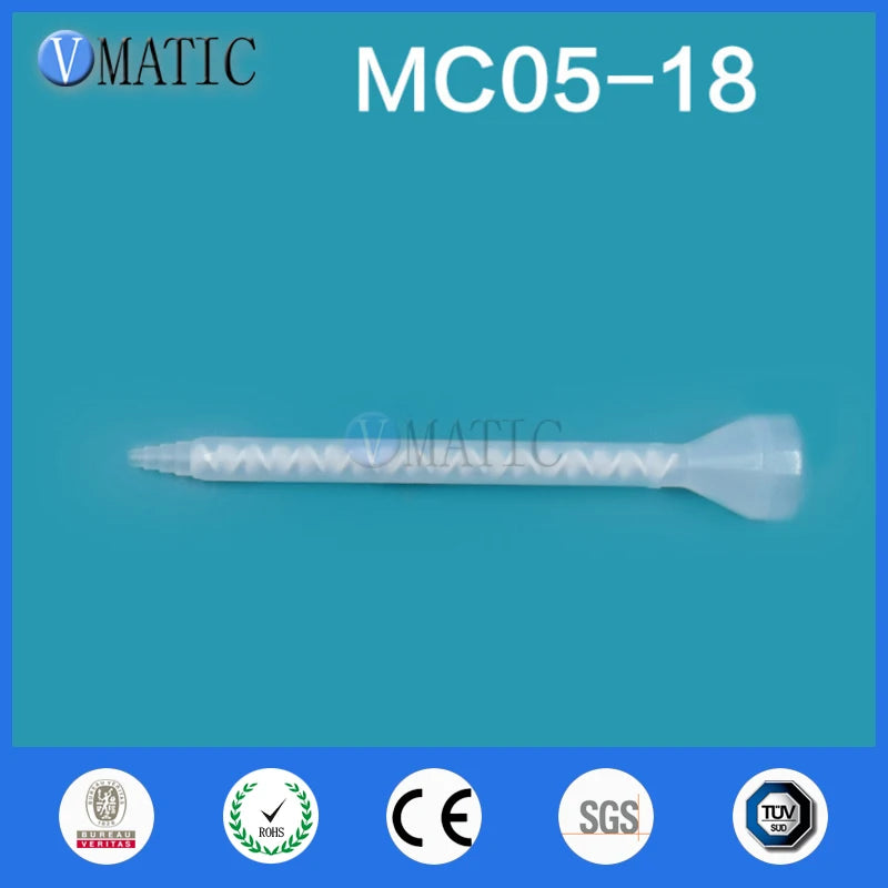 High Quality Resin Static Mixer MC05-18 Mixing Nozzles For Duo Pack Epoxies (White Core)
