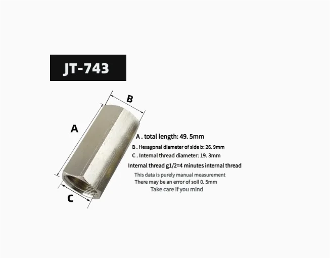Spring-Loaded Pneumatic Check Valve (One Way Valve) - Hex Internal Thread - Gas & Liquid Non-Return Valve