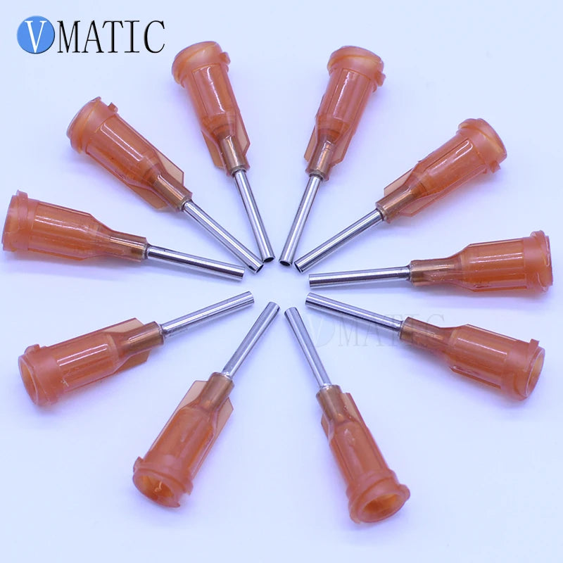 Free Shipping Top Rated Pink Color 20G Stainless Steel Dispensing Needle Tips 1/2 Inch Glue Dispenser Syringe Needle Tips 100pcs