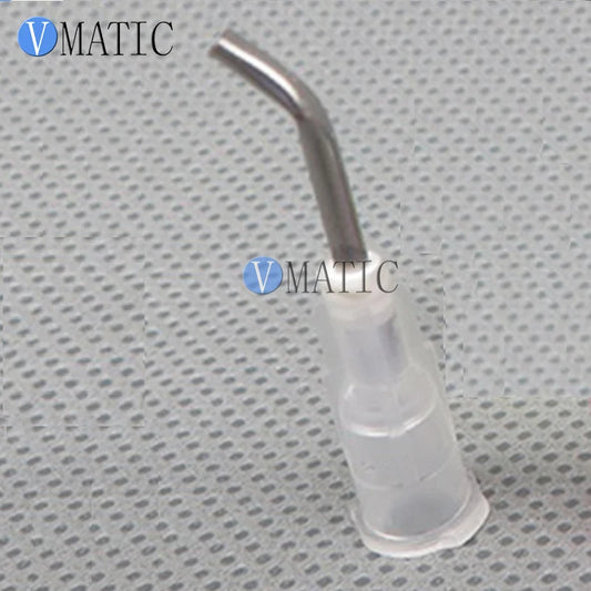 Free Shipping 100Pcs 16G 45 Bent Degree 0.5'' Pre-Bent Dispensing Needle Tip/Flow Tip 1/2 Inch