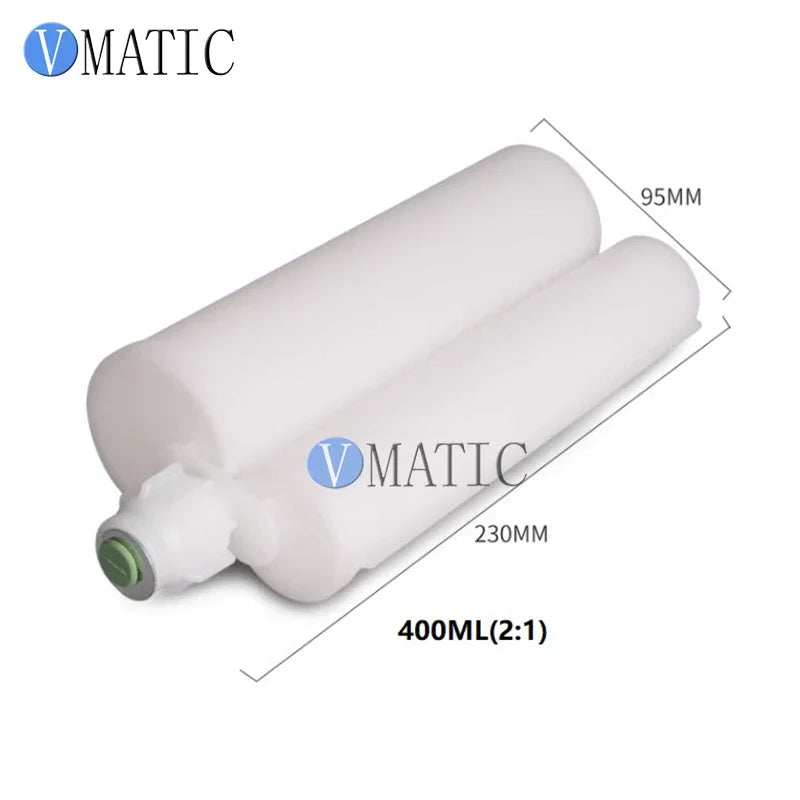 Free Shipping High Quality 200 345 400 450 600 Ml Dual Epoxy Cartridge 1:1 2:1 10:1 Ratio Air Compressor Pipe With Pistons & Cap