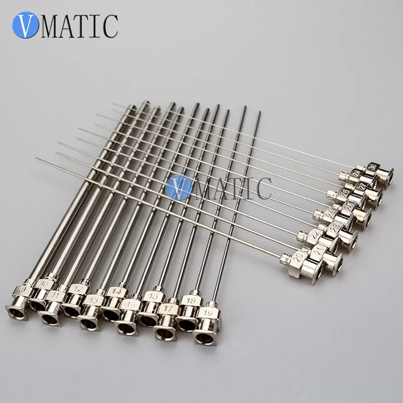 Free Shipping 10Pcs 10G-30G Tube Length 10cm CE Approved Dispensing Metal Stainless Steel Tips 100mm