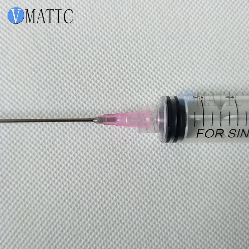 Free Shipping 18G 10cm Tubing Length Needles With 10ml/10cc Luer Lock Dispensing Syringes