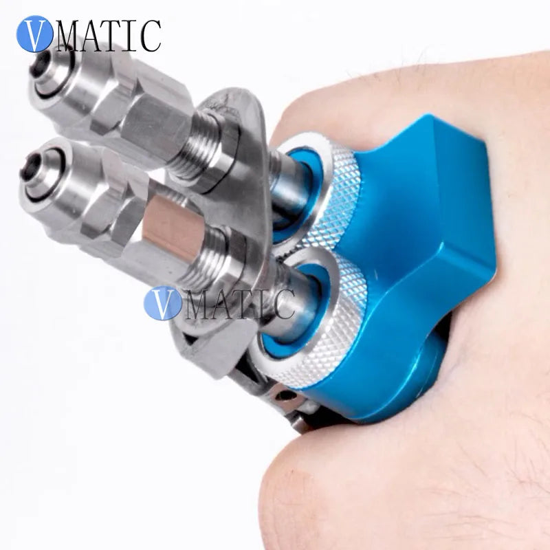 VC-11AB Manual 2-Part Adhesive Valve - Mixing Control Valve for Dual Component Glue Dispensing Systems
