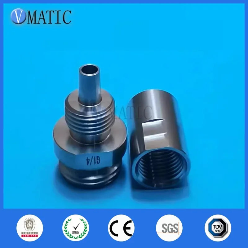 Free Shipping Musashi Precision Internal Luer Lock Stainless Steel Metal Needle Converter Adapter