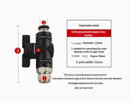 Free Shipping Plastic Manual Shut-off Valve with Male Thread & Quick Connect (1/4" NPT) for Air Hose / Pneumatic Fast Fitting