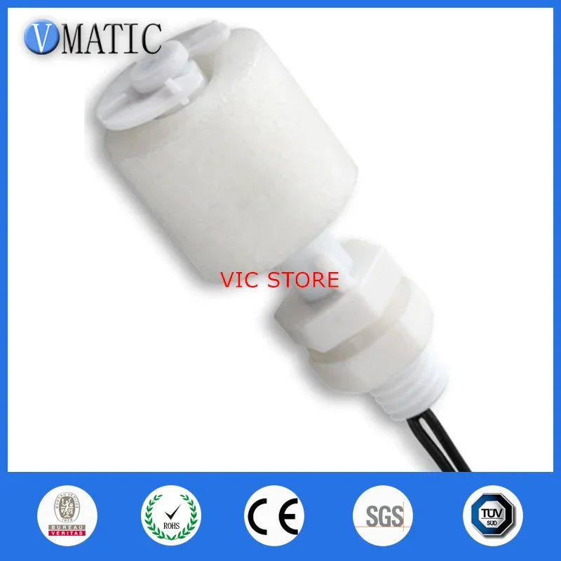 Free Shipping 10 Pcs Proximity Cost Leveling White Vertical Float Switch Pp Controller Sensor VC1043-P