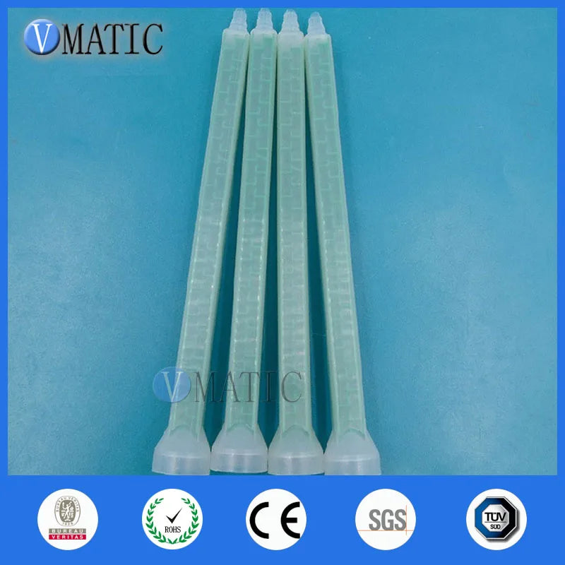 ‌Industrial Static Mixer Nozzles FMC08-24 | 5PCS Green Color-Coded Screw-Mount for Epoxy/Silicone Anti-Clog Free Shipping‌