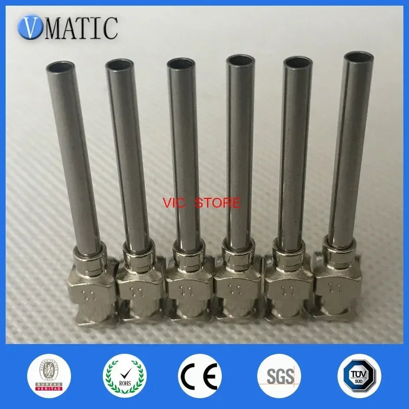 ‌12PCS 11G Stainless Dispensing Needles | 1 Inch Blunt Tip for Electronics Free Shipping‌