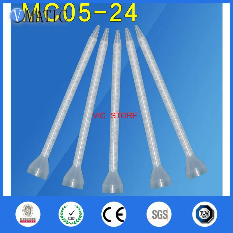 Free Shipping High Quality 10Pcs Resin Static Mixer MC05-24 Mixing Nozzles Bell Mouth Silicone Mixing Tube Nozzle