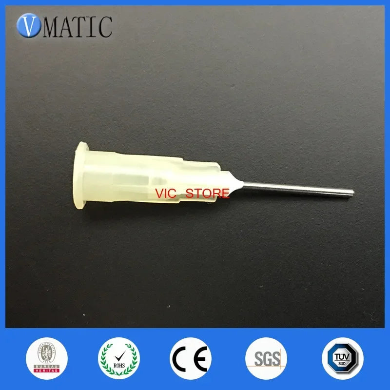 ‌19G Industrial Dispensing Needles 1/2 Inch Metal Luer Lock Tips for Epoxy Encapsulation & UV Resin Application‌