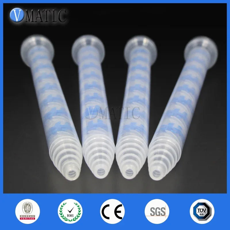 Free Shipping 10pcs GSM9-16 All Purpose Use Glue Dispensing Plastic Static Mixer Nozzle AB Adhesive Mix Tube
