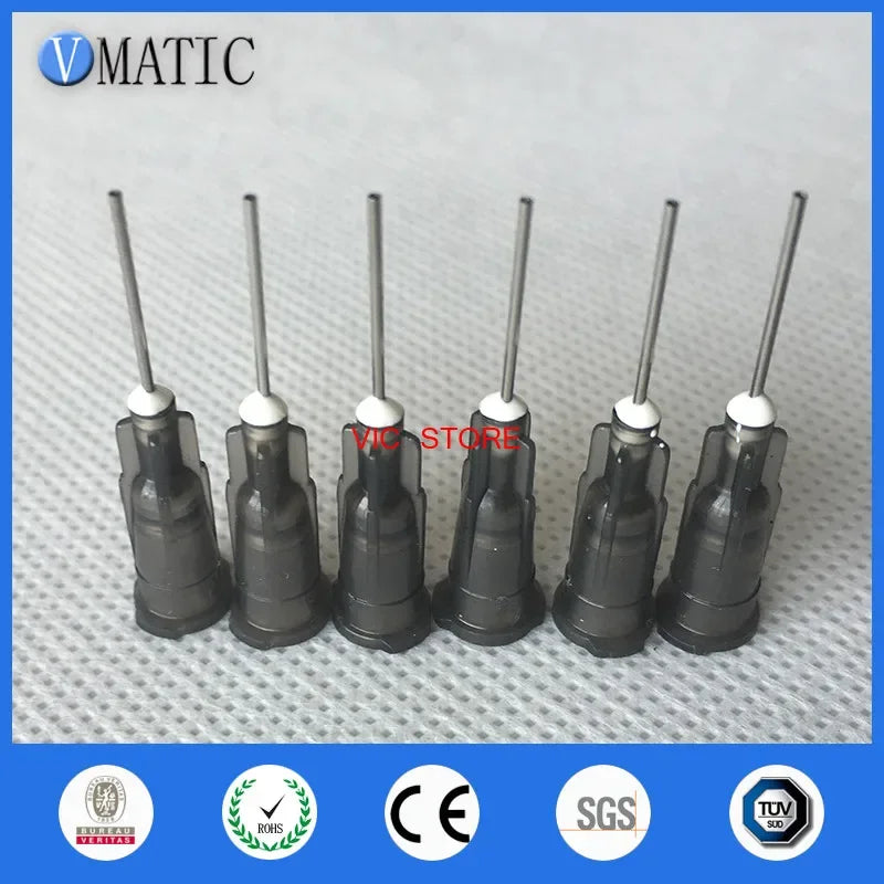 Free Shipping 100Pcs 22G 0.5'' 1/2 Inch Pinhead for Dispensing Syringe Glue Dispenser Needle Tip