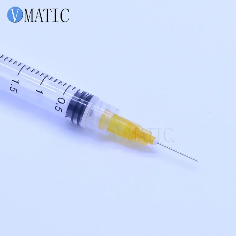 Free Shipping Non Sterilized 100Pcs 25G Blunt Glue Dispensing Needles 1/2 Inch