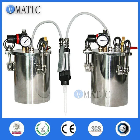 Double Liquid Glue Stainless Steel Pressure Barrel Valve Combination Equipment Mixing Adhesive Ab Dispensing Machine
