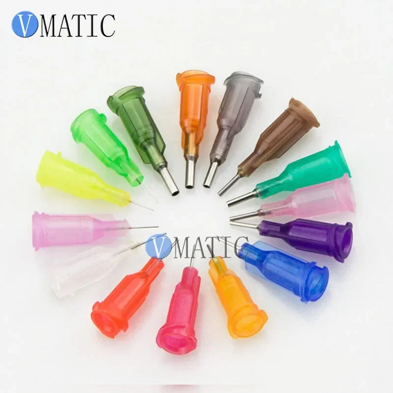 Free Shipping 100 Pcs Industrial Dispensing Blunt 1/4 Inch Stainless Steel 0.25 '' Syringe Needle