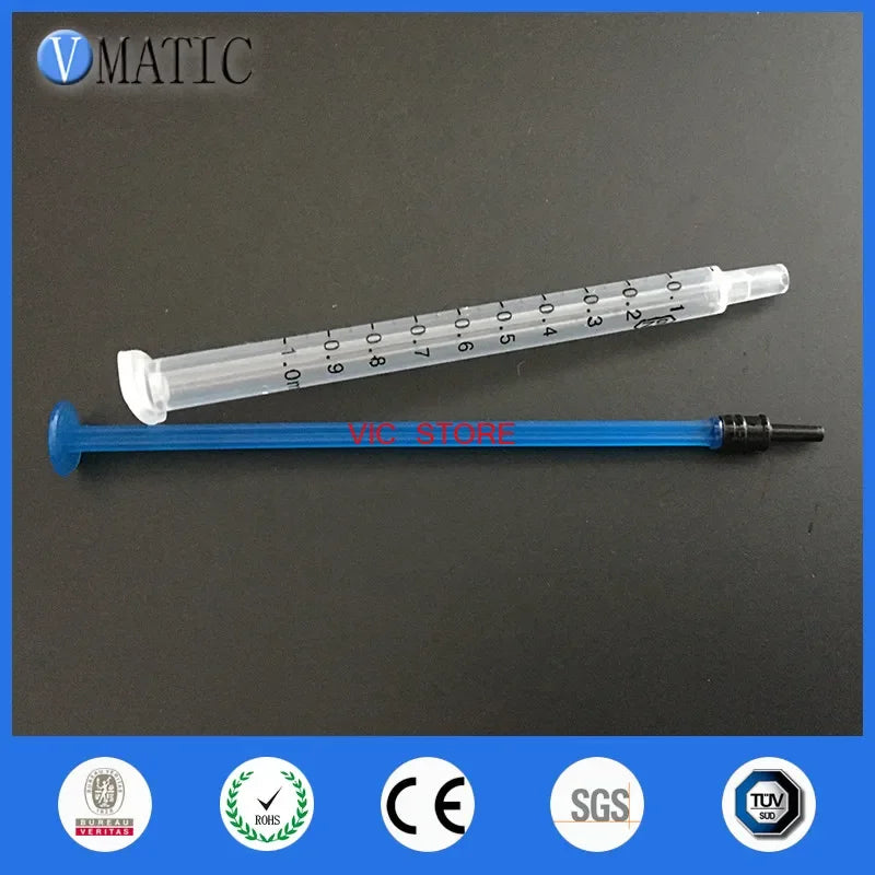 Free Shipping 20 Sets / Lot Dispensing Syringes 1cc 1ml Plastic Syringe With Tip Cap