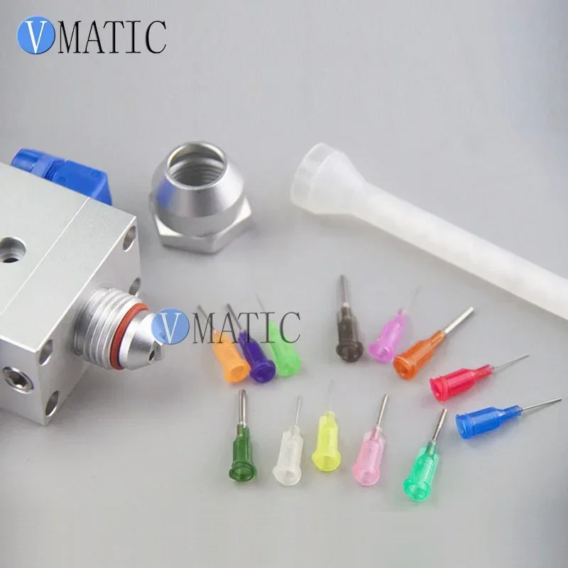 High Quality New AB Dispensing Valve Fuselage Piston With Micrometer Trim Out Liquid Dispenser Two Component Pneumatic Valve