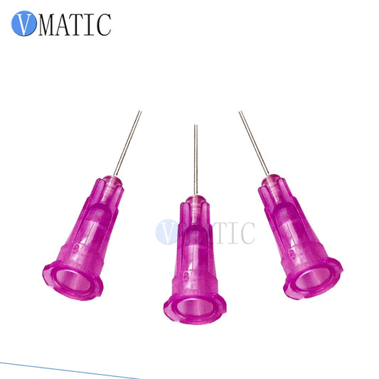 Free Shipping 100Pcs 24G Dispensing Needles For Dispensing Machine Syringe Needle Metal Pinhead Dispenser Needle 1/2 Inch