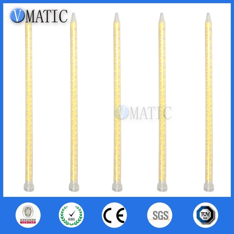 Free Shipping Resin Static Mixer MS 10-32 Mixing Nozzles For Duo Pack Epoxies (Yellow Core)
