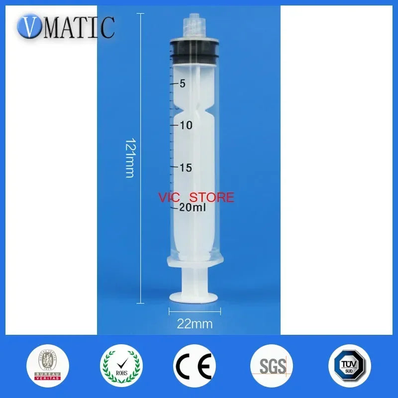 Precision Luer Lock Syringe 20ml ✅ Leakproof Manual Dispenser for Epoxy/UV Glue (Free Ship)