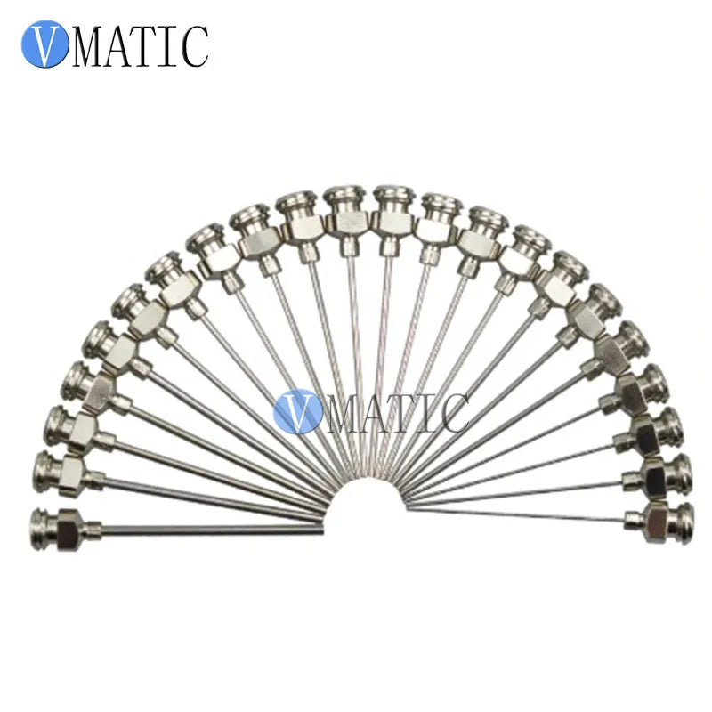 Free Shipping 38mm (1.5") Stainless Steel Dispensing Tip External Thread, Dual Threaded Base 1-1/2 Inch Tube Length