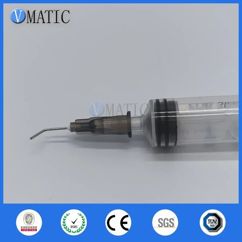 Free Shipping 100 Pieces 22G 45 Bent Degree 0.5'' 1/2 Inch Glue Dispensing Needle Bayonet Type Needles