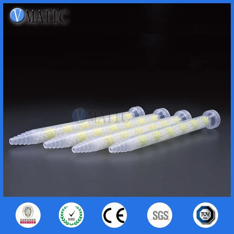 Free Shipping 10pcs GSM9-12 Universal Mixing Tube Glue Dispense Static Mixer Nozzle AB Mix Tubes