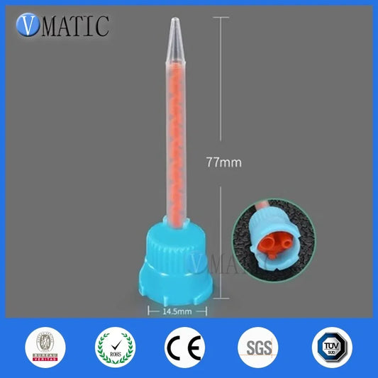 Free Shipping Factory Sell MB3.2-16S 10:1 Ratio Pointed Flat Head Mixing Tube Nozzle Mixture Overhead Mixers Static Mixer