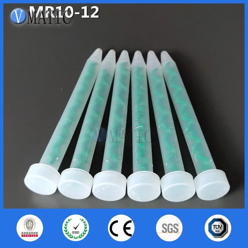 ‌Industrial Dynamic Static Mixer MR10-12 | PTFE Mixing Nozzles for AB Glue Dispensing Free Shipping‌