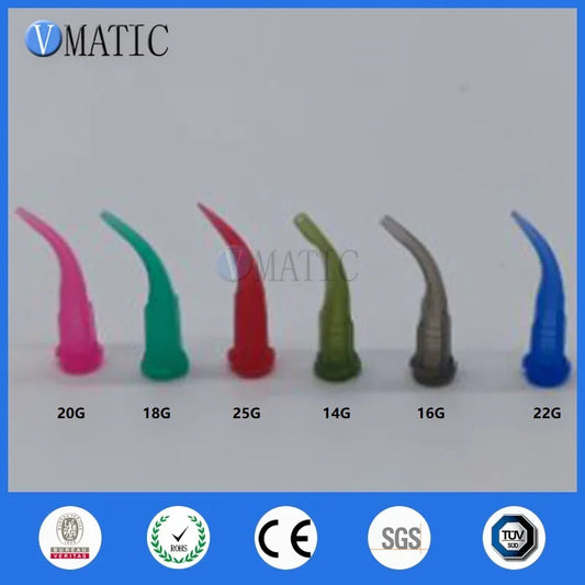 Free Shipping High Quality 100 Pcs TT Tapered Fluid Glue Adhesive Dispensing Plastic Bent Needle