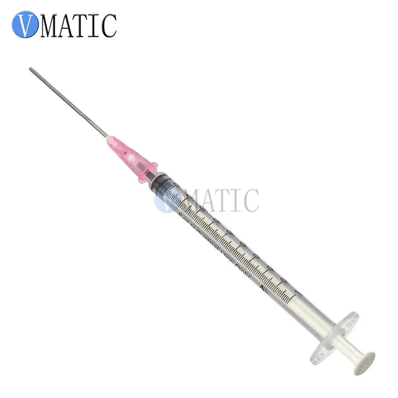 Free Shipping Non Sterilized 1cc/ml Industrial Syringes + 18G X 1-1/2 Inch Blunt Tip Fill Needle Dispensing Needle Syringe