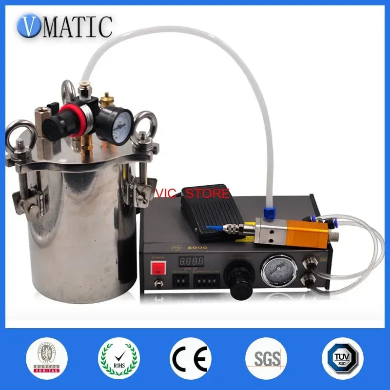 Free Shipping Automatic Quality Glue / Liquid Dispenser Valve Dispensing Equipment With Air Pressure Tank 1L