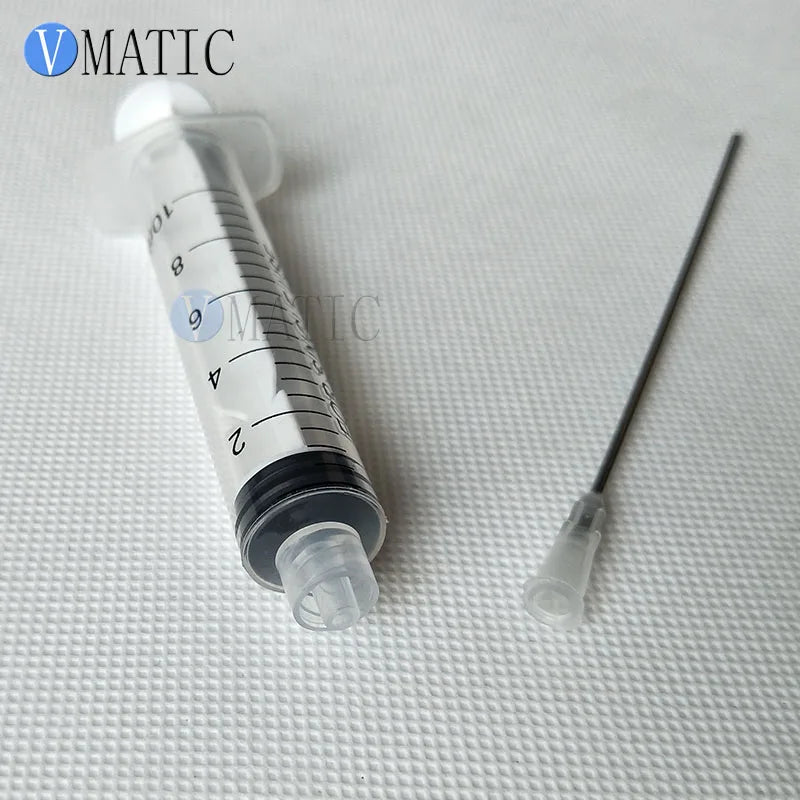 Free Shipping High Quality 10Ml/10Cc Luer Lock Dispensing Syringes With 16G Blunt Tip Fill Needles 10Cm Tubing Length