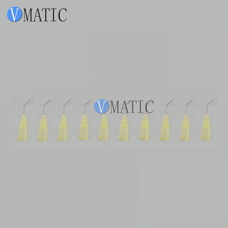 Free Shipping 100 Pieces 0.5'' 13mm Length 45 Degree Bent 30G Dispensing Bayonet Needle 1/2 Inch