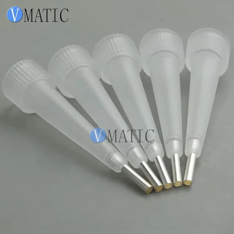 Internal Thread Plastic Dispensing Nozzle - Thickened Conical Nozzle for Marking Adhesive, Extended Design