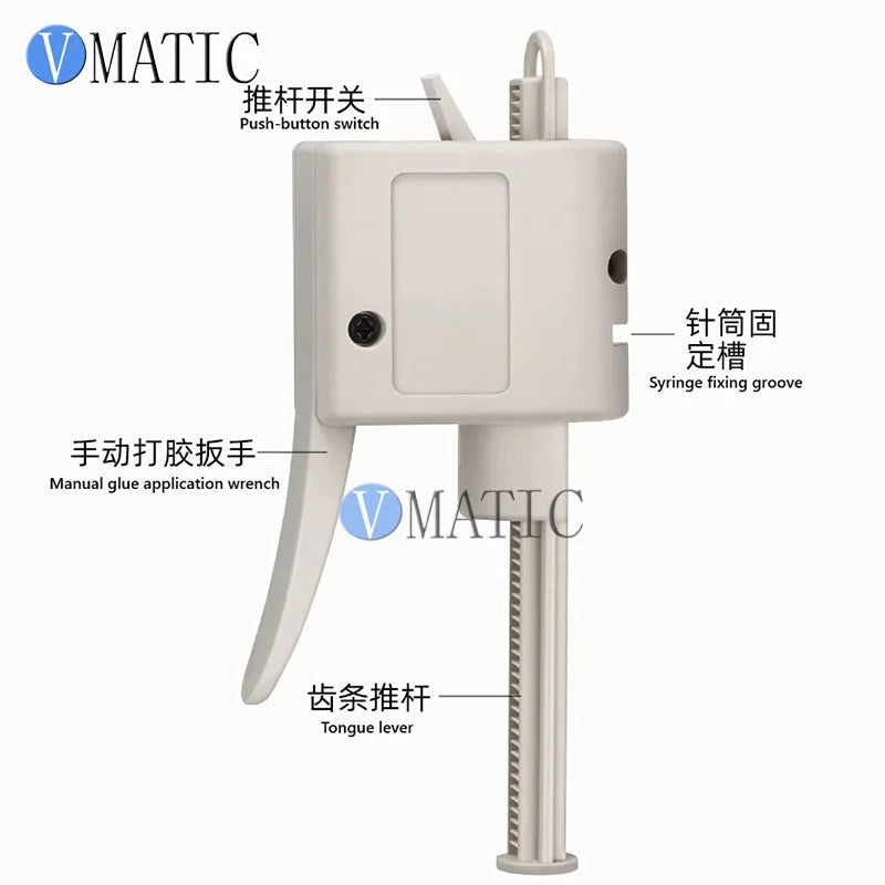Manual Dual Cartridge Glue Gun 10/30/50cc for AB Glue, Solder Paste, Ink, Silicone - Dispensing Tools