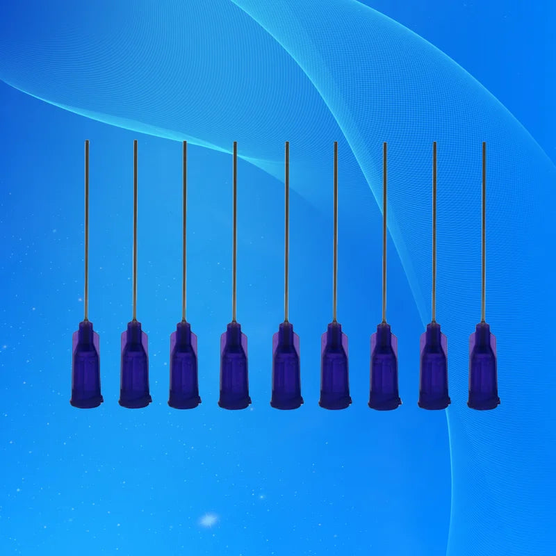 21G Industrial Luer Lock Needles 100PC Bulk | 38mm (1.5") Dispensing Tips for 3M/Henkel Adhesive Cartridges (Polycarbonate ISO7)