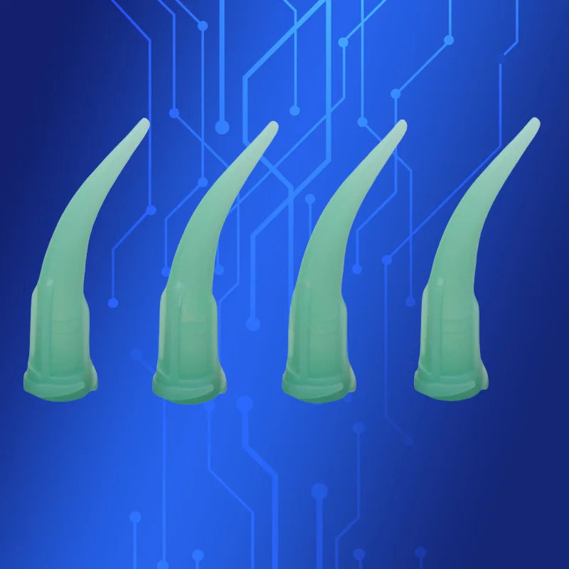 ‌100PCS 18G(1.27mm) Tapered Dispensing Tips |Luer Lock Nozzles for Epoxy/Silicone