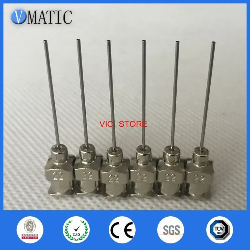 ‌12Pcs 22G Stainless Steel Needles 25mm | Multi-Size Dispensing Tips for Nail Art/Model Glue/Cosmetic DIY (Industrial Precision)
