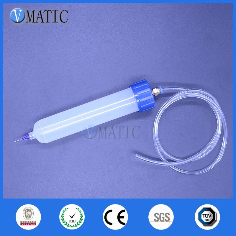 Free Shipping Thickening Explosion-Proof 100Cc/Ml Helix Luer Lock Tip Dispenser Pneumatic Syringe Barrel With Adapter