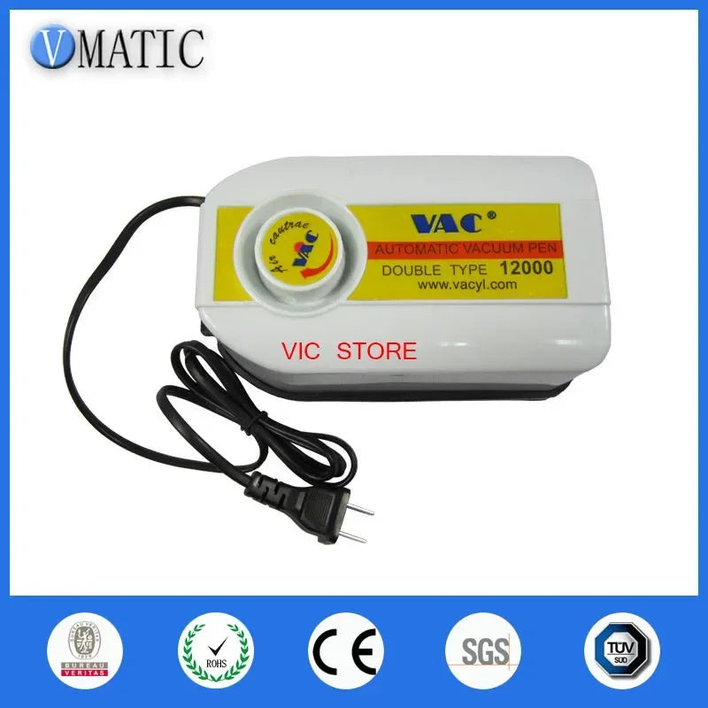 Free Shipping VAC 12000 Vacuum Suction Pump / Pen for Bag Repair, IC SMD Pick Up