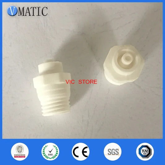 Free Shipping Male Luer Lock x 1/4'' Inch NPT Lure Connector White Polypropylene, 10Pcs/Pack