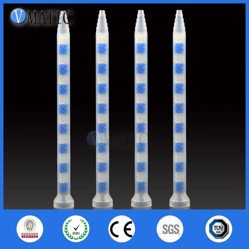 GSM9-16 Static Mixing Nozzle 10PCS - Multi-Purpose AB Adhesive Mixer for Epoxy Resin & High-Viscosity Glue Dispensing