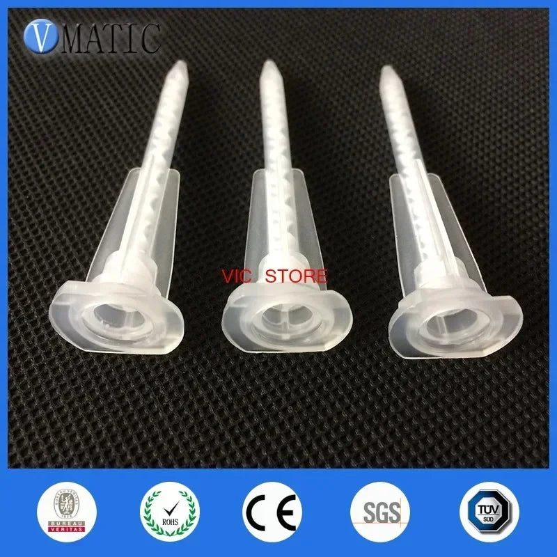 ‌100pcs MA3.0-17S Static Mixer Nozzles 3mm | High-Viscosity Resin Mixing Tips for Two-Part Epoxy/Silicone/Adhesive (Bulk Industr
